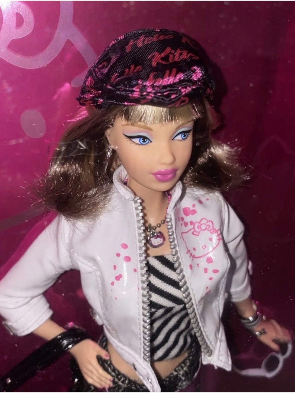 Mattel BARBIE HELLO KITTY DOLL Pop Culture Collection PINK LABEL L4687 NRFP - Picture 2 of 8
